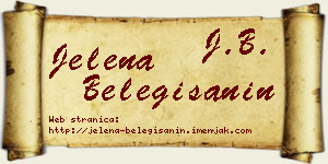 Jelena Belegišanin vizit kartica